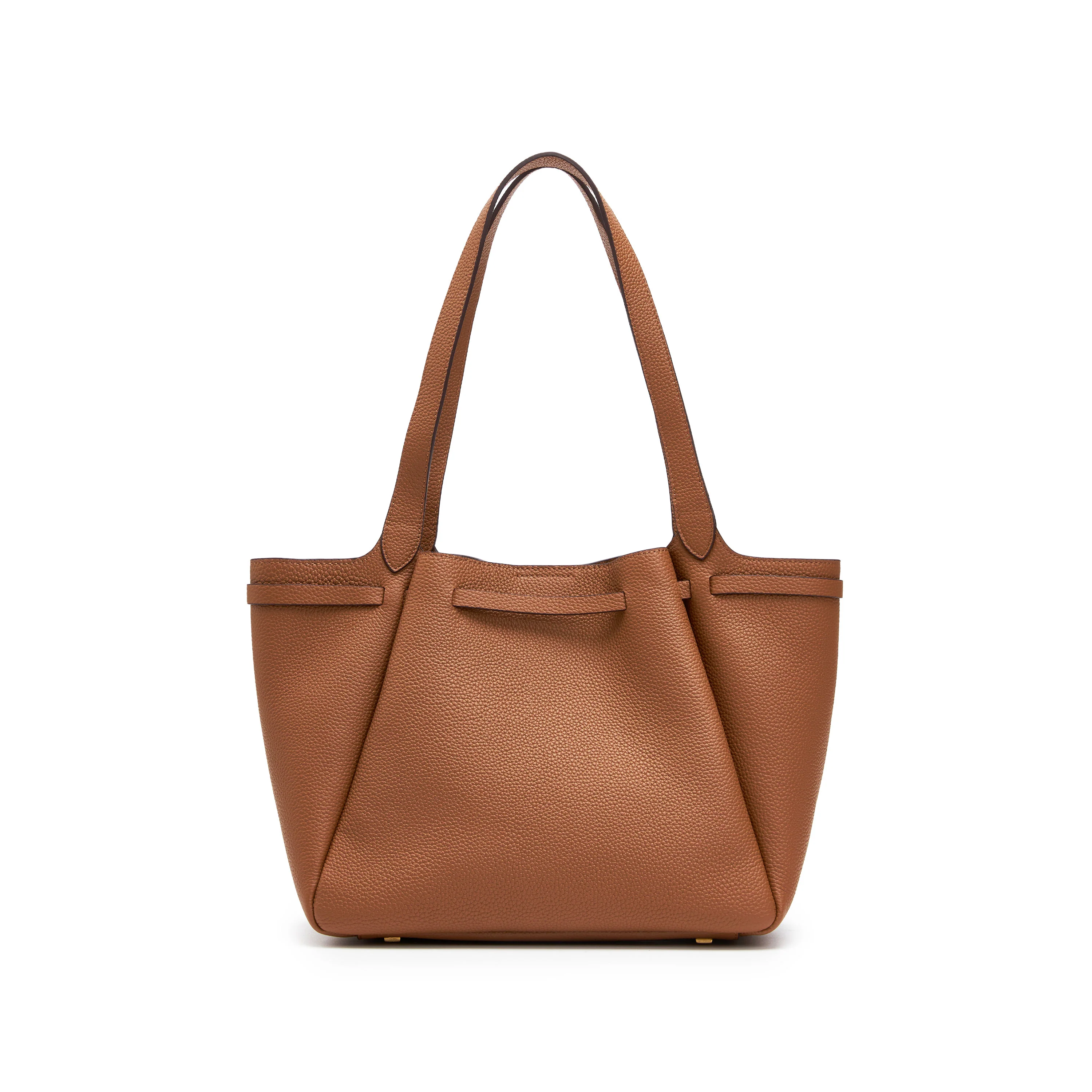 Brown ST Gold Coin Bucket Tote Bags - Image 3