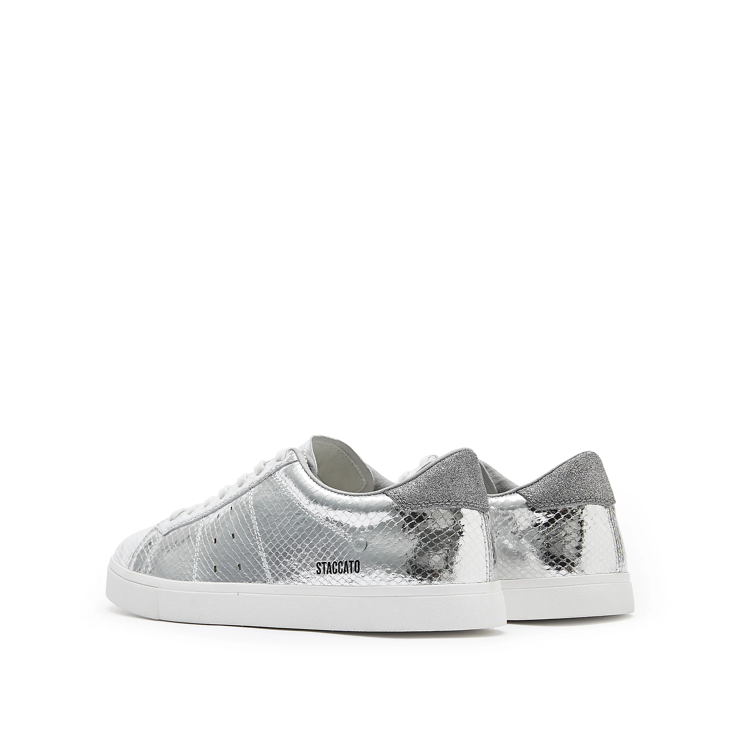 Silver Bettles Leather Lace Up Runner - Image 3
