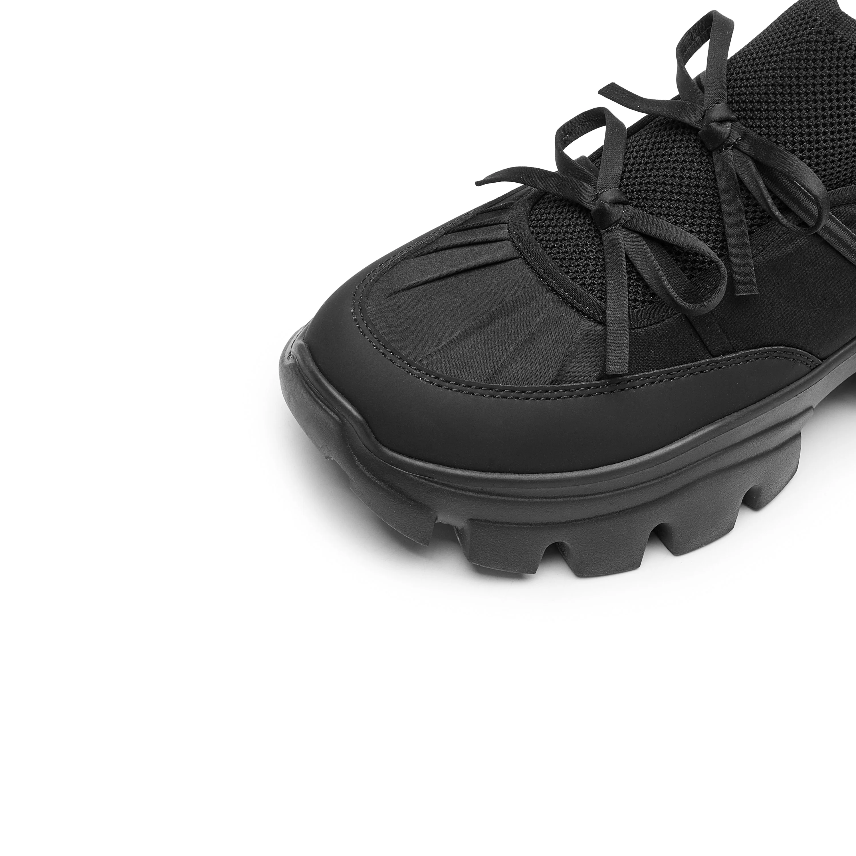 Black Bows Satin Chunky Sneakers - Image 5