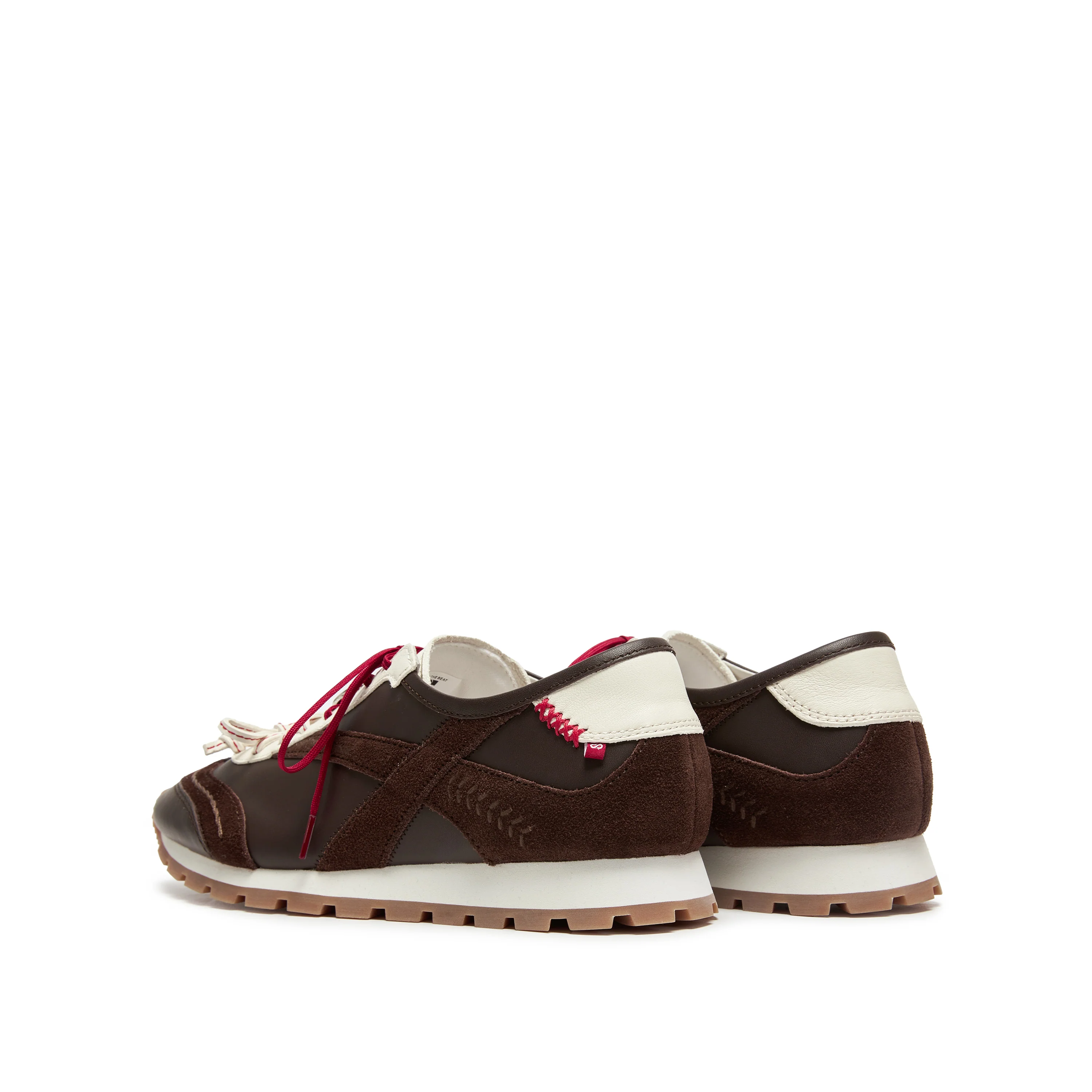 Cafe Noir Lucky Horse Hoof Leather Derby Sneakers - Image 3